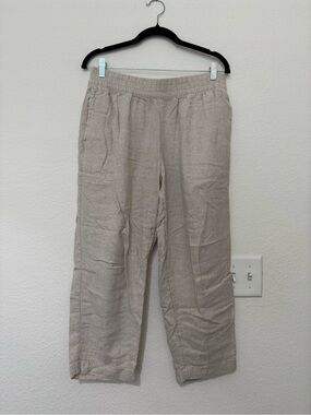 Old Navy Lightweight Khaki Linen-Blend Pants in Light Beige